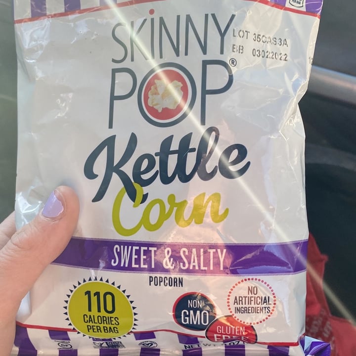 review photo of Skinny Pop Sweet & Salty Kettle Popcorn shared by @chloeh on 25 Jan 2022 - review