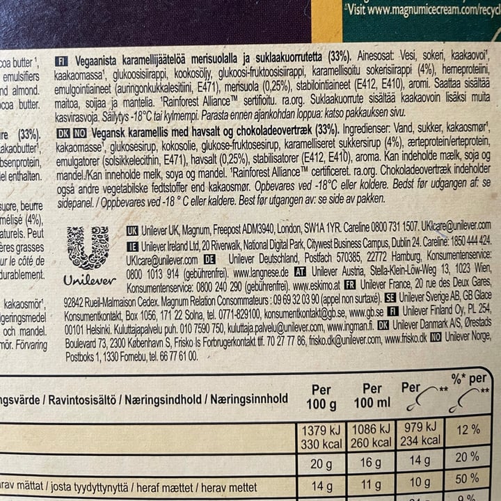 review photo of Magnum Dairy Free Sea Salt Caramel shared by @julyn on 20 May 2021 - review