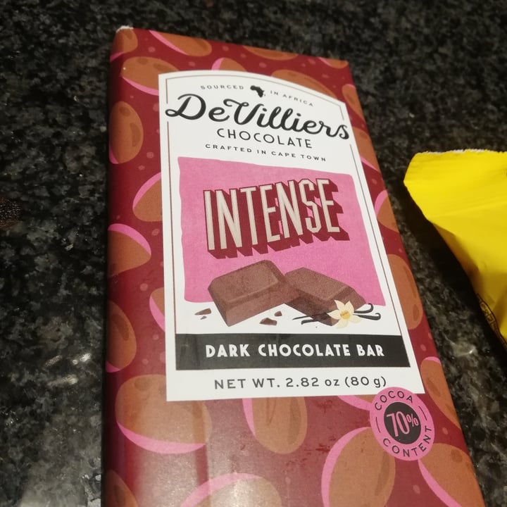 photo of De Villiers Chocolate Intense Dark Chocolate Bar shared by @sunlitsoul on  24 Jul 2020 - review