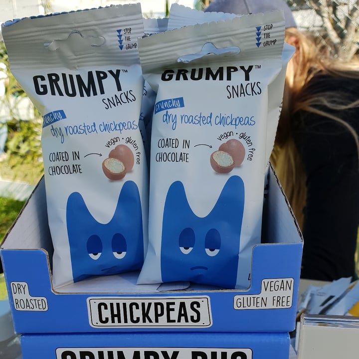 photo of Grumpy Snacks Chocolate Coated Chickpeas shared by @veganfortheanimals on  05 Sep 2020 - review