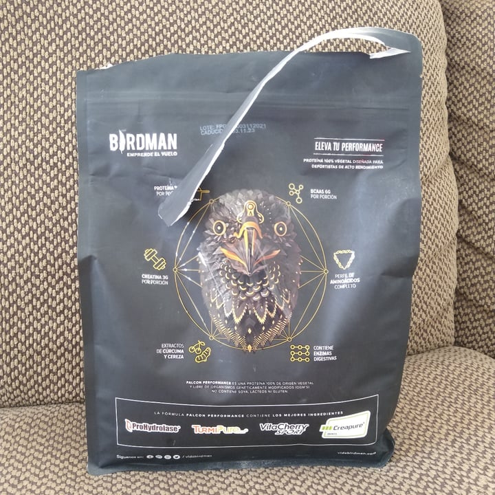 photo of Birdman Falcon performance proteina vegetal con creatina 1.9 kg shared by @pacomx on  11 May 2022 - review