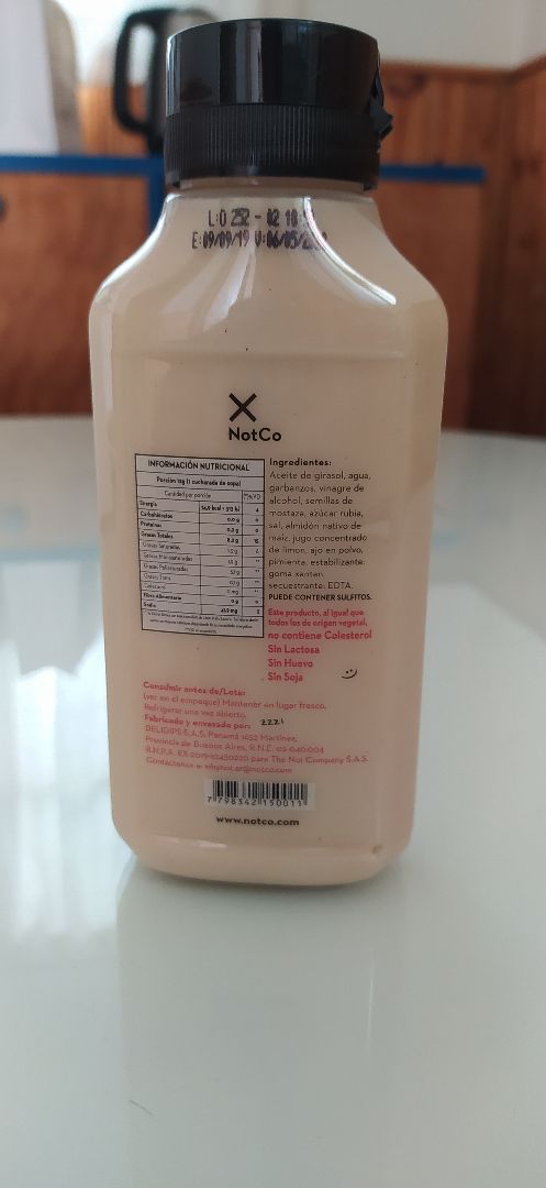 photo of NotCo Not Mayo Original shared by @juchambon on  26 Feb 2020 - review