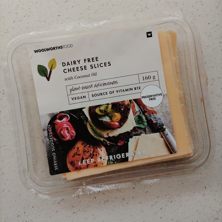 photo of Woolworths Food Dairy Free Cheese Slices shared by @bohemiansky on  25 Mar 2022 - review