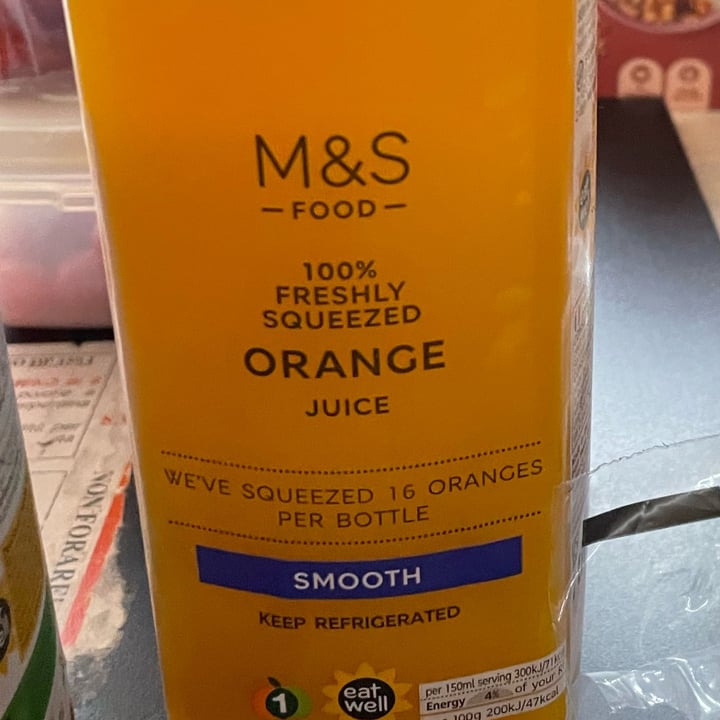 photo of Marks & Spencer Food (M&S) Orange Juice shared by @thehumblechickpea on  06 Jun 2022 - review