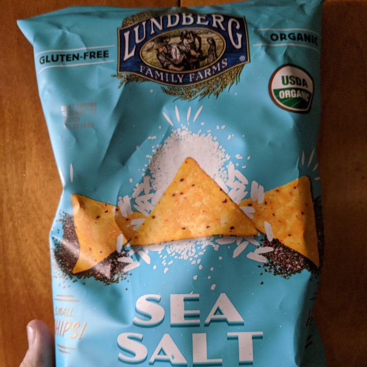 photo of Lundberg Family Farms Sea Salt Rice Chips shared by @thevalleyvegan on  24 Oct 2020 - review