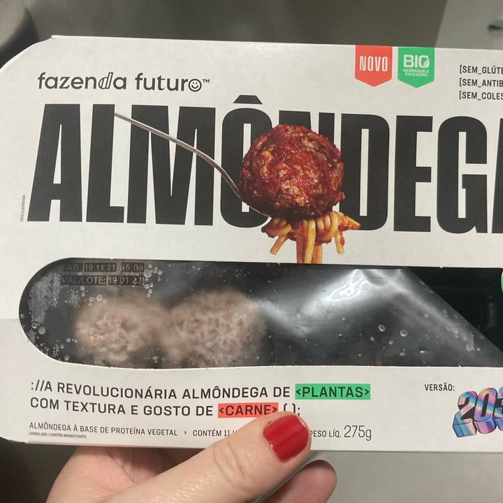 review photo of Fazenda Futuro - Future Farm Almôndega Vegetal shared by @kenianunes on 02 Apr 2022 - review