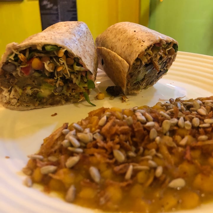 photo of The Sunshine Food Sprouting Co Veg Burger Wrap shared by @mothercitymatt on  05 Mar 2022 - review