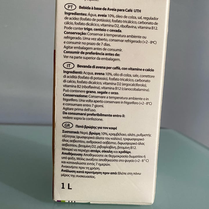 photo of Ikea Oat Drink for Coffee shared by @vegiuly on  05 Sep 2022 - review