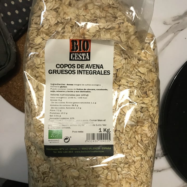 photo of Biocesta Copos de avena finos Integrales shared by @lauraspaanse on  27 Mar 2022 - review