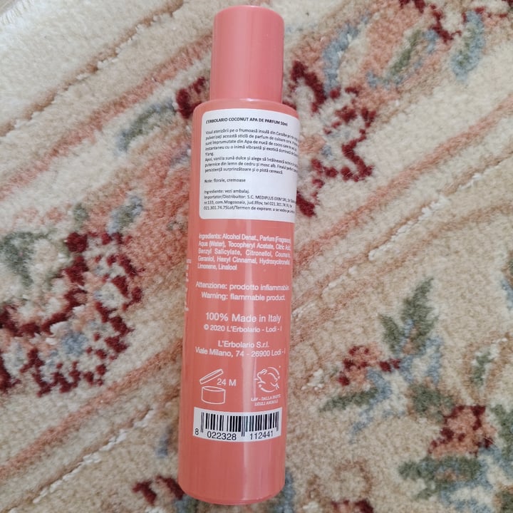 photo of L’Erbolario Coconut Perfume shared by @goe on  18 Oct 2022 - review