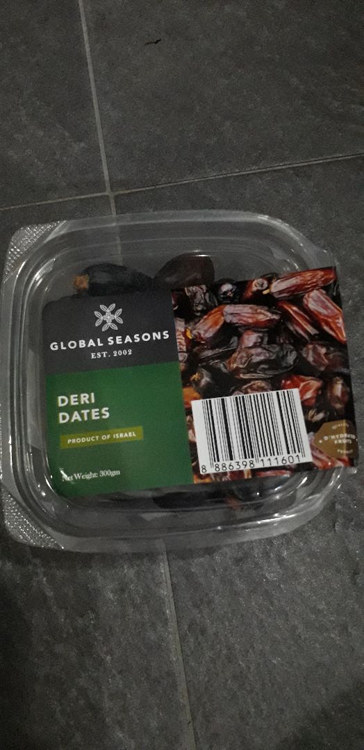 photo of Global Seasons Deri Dates shared by @veganfoodieomgopnik on  10 Apr 2020 - review