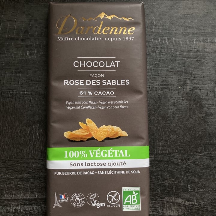 photo of Dardenne Chocolat Façon Rose Des Sables 61% Cacao shared by @sharleen972 on  22 Aug 2021 - review