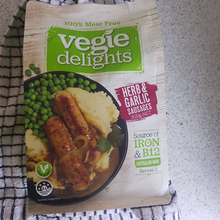 photo of Vegie Delights Herb and Garlic Sausages shared by @princessleia on  09 Dec 2019 - review