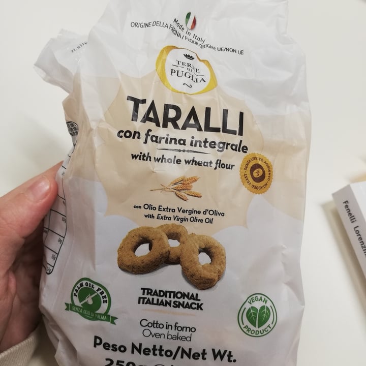 review photo of Terre di Puglia Taralli con farina integrale shared by @auroragiovannetti on 16 Aug 2022 - review