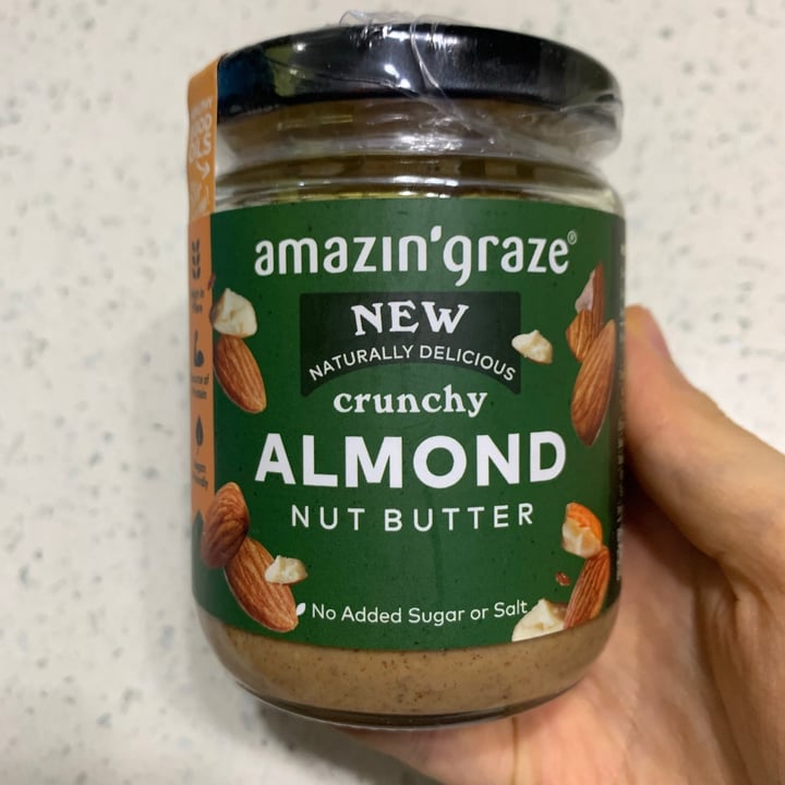 photo of Amazin' graze Crunchy Almond Butter shared by @nourishplant on  17 Aug 2021 - review