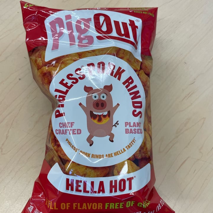 photo of PigOut Pigless Pork Rinds Hella Hot shared by @thenerdcave on  27 Sep 2022 - review