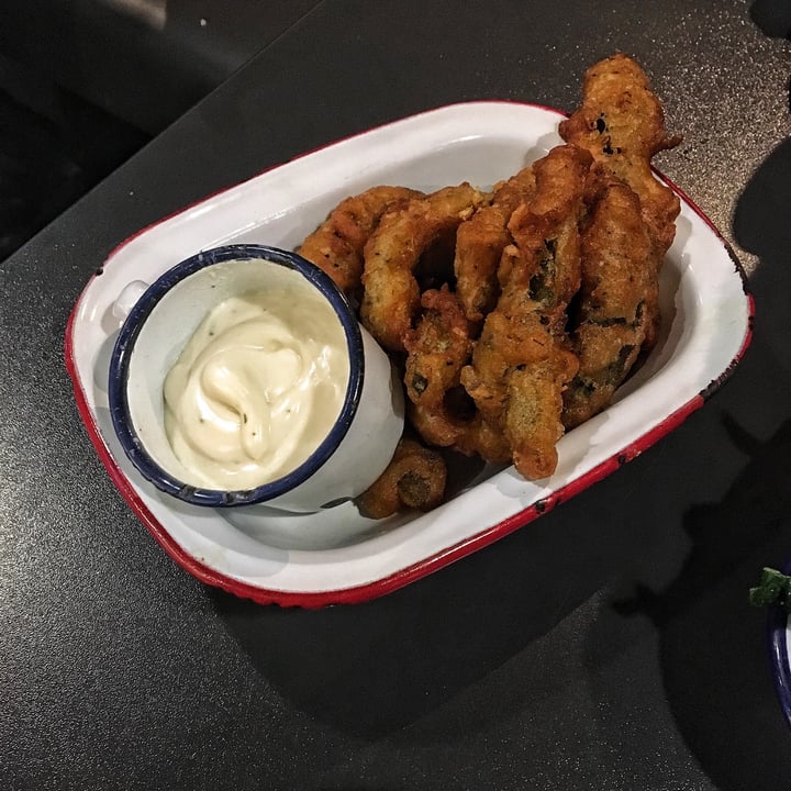 review photo of V Rev Vegan Diner Frickles shared by @veganphoebe on 02 Dec 2020 - review