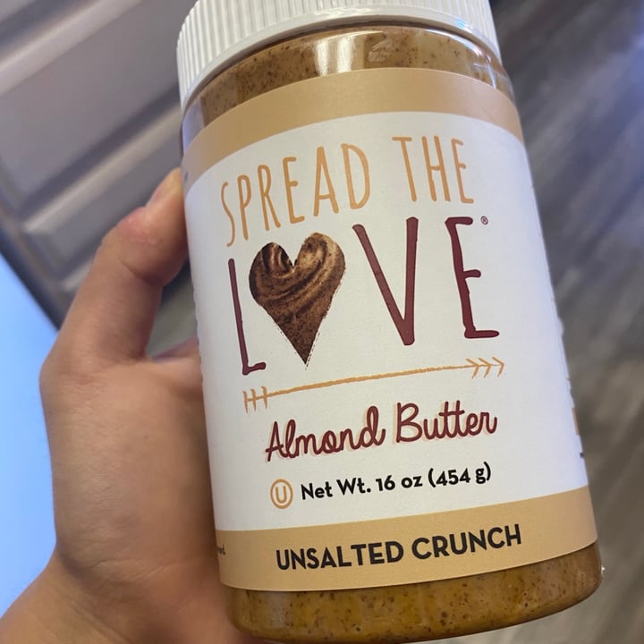 photo of Spread the Love Almond Butter Unsalted Crunch shared by @veganzzz on  25 Feb 2021 - review