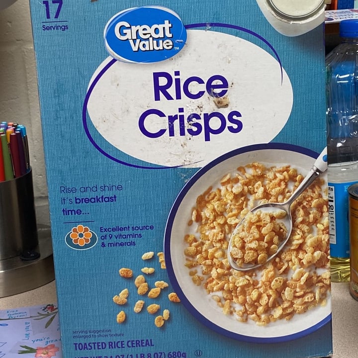 photo of Great Value  Rice Crisps shared by @pbogert on  16 Feb 2022 - review