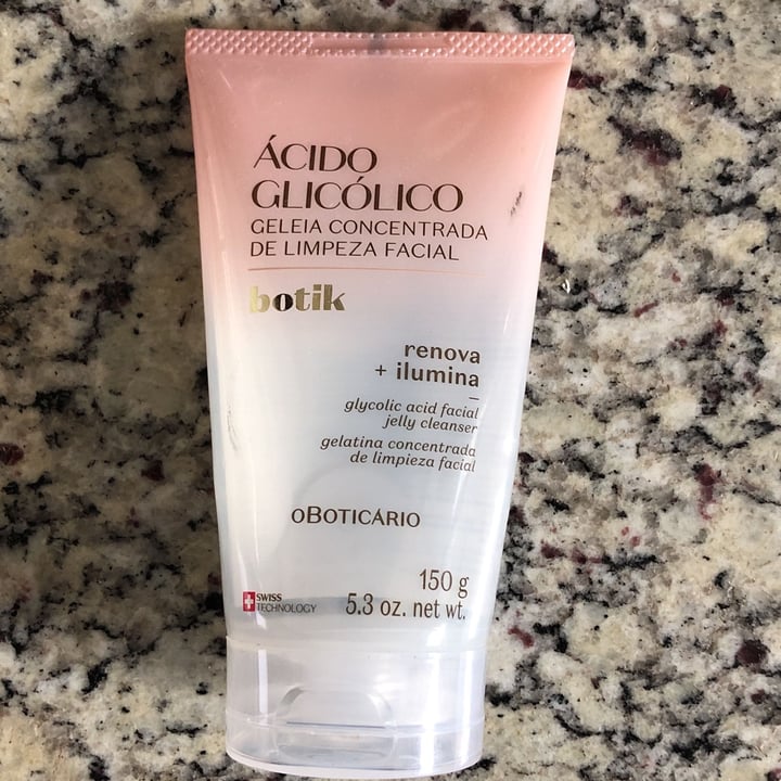 review photo of O Boticário Geleia de Limpeza Facial com Ácido Glicólico shared by @luizafloripa on 29 May 2022 - review