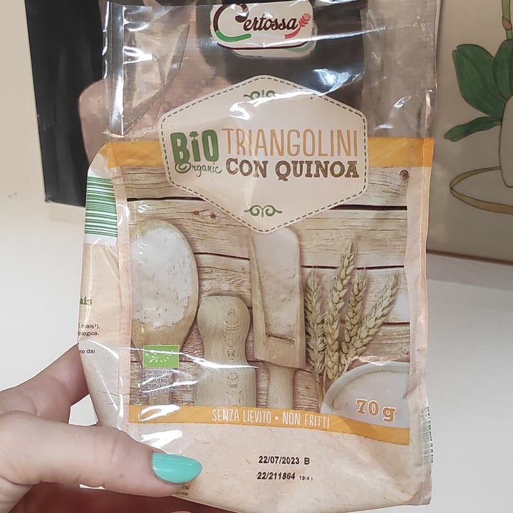 photo of Certossa Bio triangolini con quinoa shared by @alis91 on  05 Sep 2022 - review