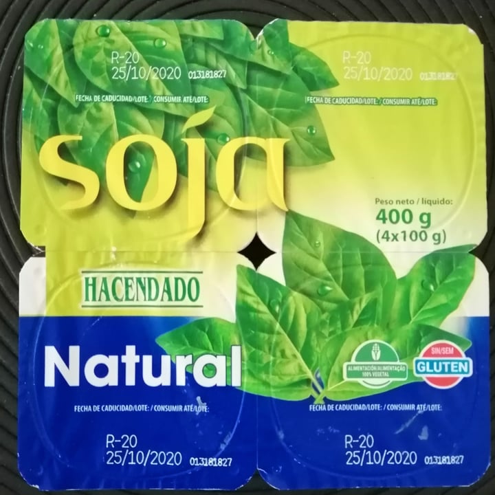 photo of Hacendado Yogurt De Soja Natural shared by @danielgl on  03 Oct 2020 - review