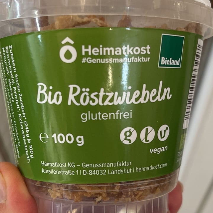 photo of Heimatkost Bio Röstzwiebeln shared by @vegmom75 on  25 Feb 2022 - review