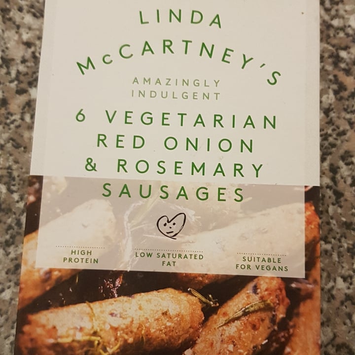 photo of Linda McCartney's 6 Vegetarian Red Onion & Rosemary Sausages shared by @veganele on  09 Jan 2021 - review