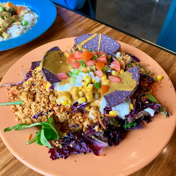 review photo of Papa G's Vegan Organic Deli Taco salad shared by @dilloneats on 10 Oct 2020 - review