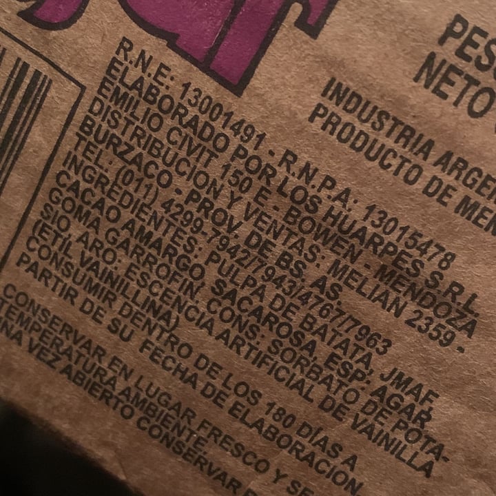 photo of Cayfar Dulce de batata con cacao shared by @rociojazmin on  01 Jun 2022 - review