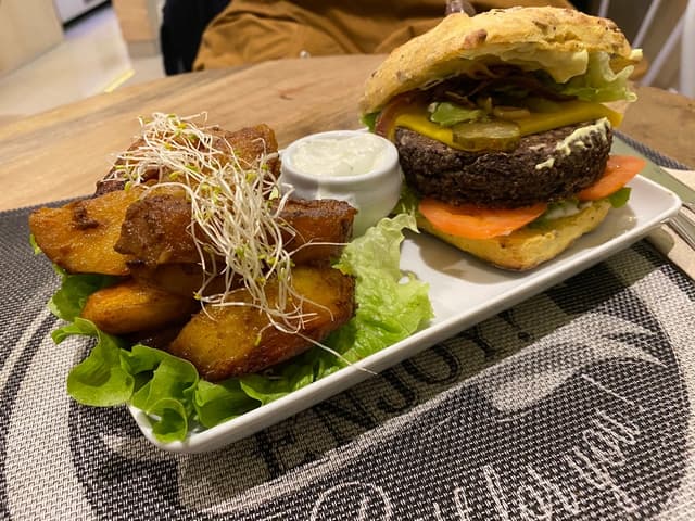Foto do prato “Veggie Burger”