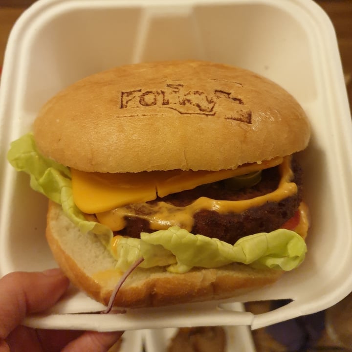 photo of Forky's Spicy Burger shared by @janaplantpowered on  20 Dec 2020 - review