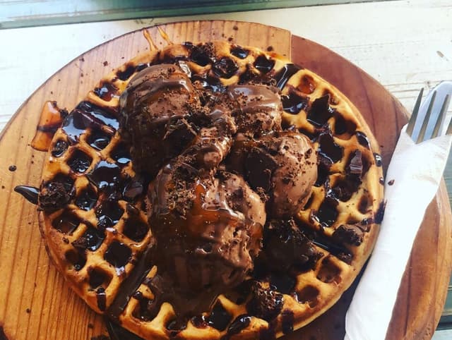 Photo of the dish “Dark Aero Fudge and Nice Cream”