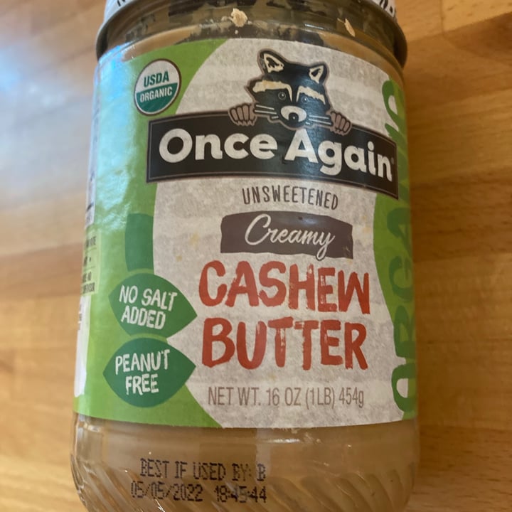 photo of Once Again Organic Creamy Cashew Butter shared by @mandyleigh on  14 Sep 2021 - review