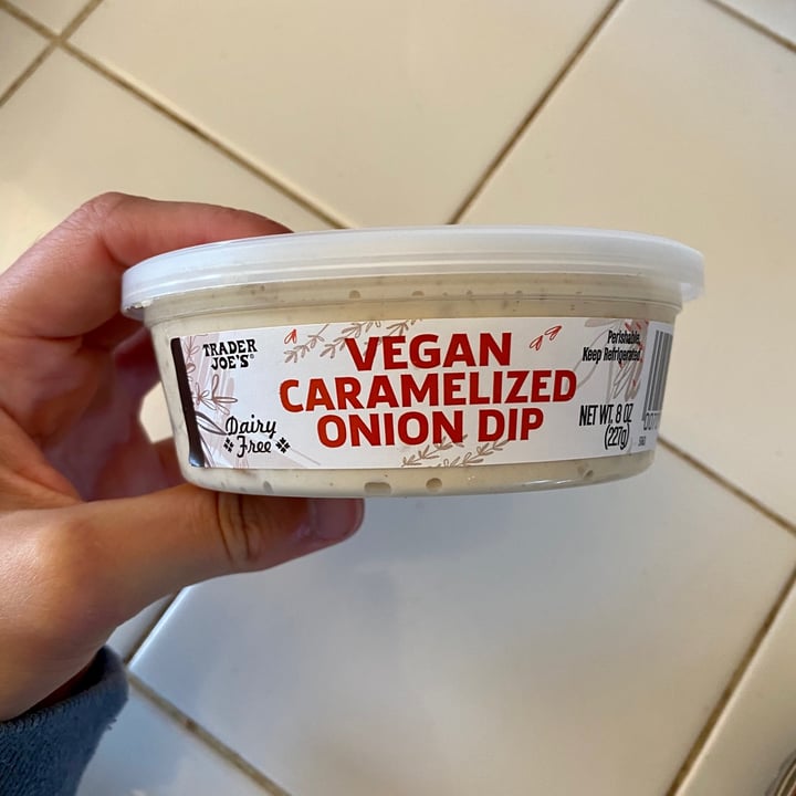 photo of Trader Joe's Vegan Caramelized Onion Dip shared by @curvycarbivore on  24 May 2021 - review
