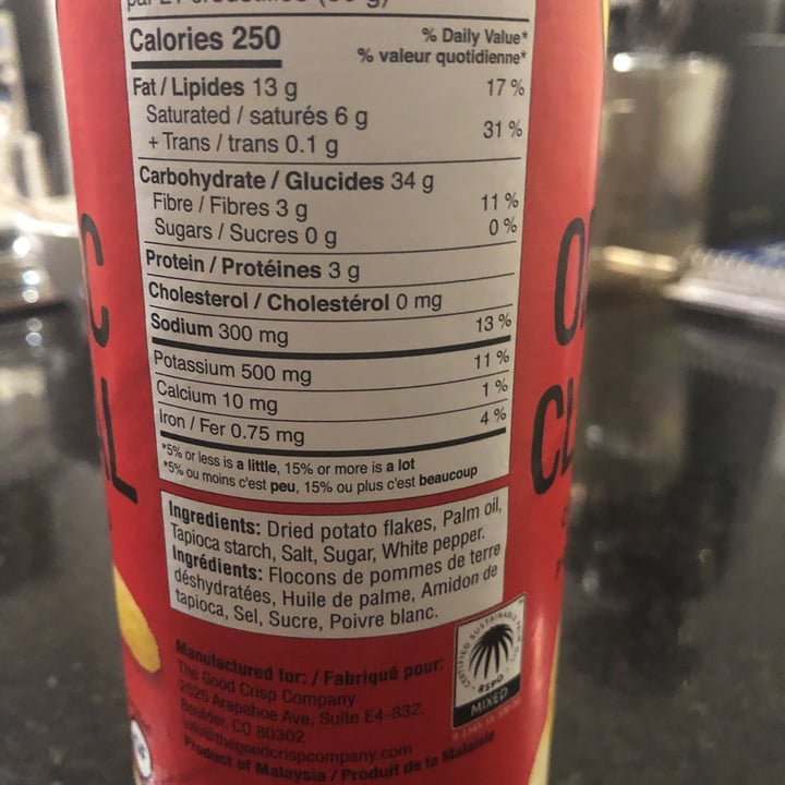 review photo of The Good Crisp Company Classic Original shared by @bellabalanced on 20 Mar 2022 - review
