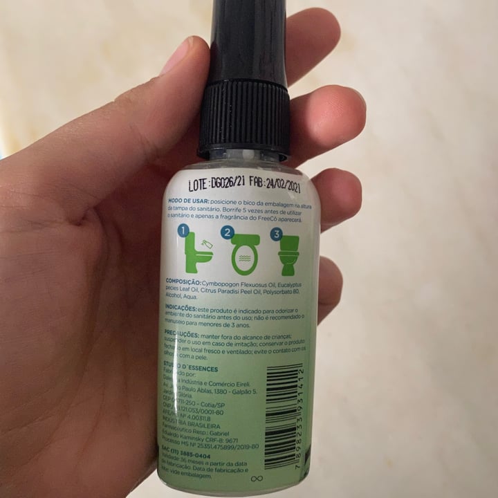 photo of FreeCo Odorizador sanitário - original shared by @marisalix on  24 Apr 2022 - review