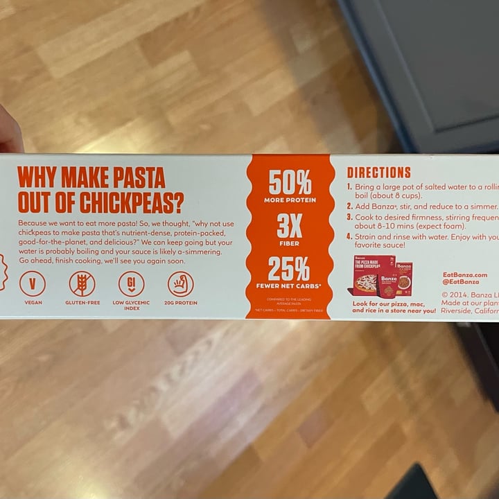 photo of Banza Spaghetti From Chickpea shared by @dentalandlentils on  21 Nov 2022 - review