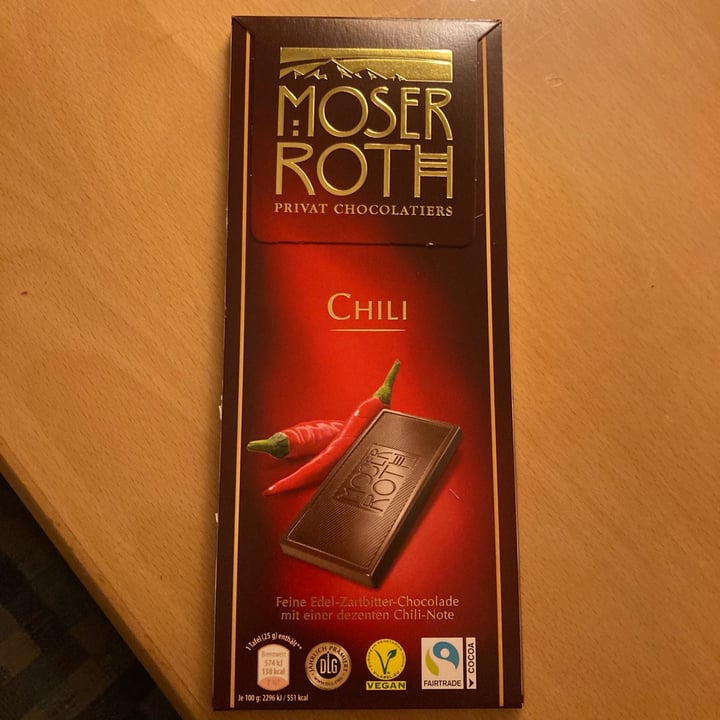 photo of Moser Roth Moser Roth Chilli Chocolate shared by @abi88 on  19 Dec 2021 - review