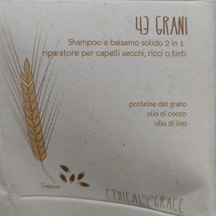 review photo of Ethical Grace 43 GRANI - Shampoo e Balsamo 2 in 1 shared by @katerpillar on 19 Jan 2022 - review