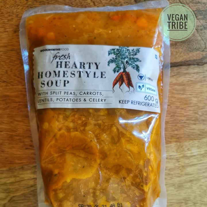 photo of Woolworths Food Woolworths Food Fresh Hearty Homestyle Soup shared by @vegantribeza on  25 Jun 2021 - review