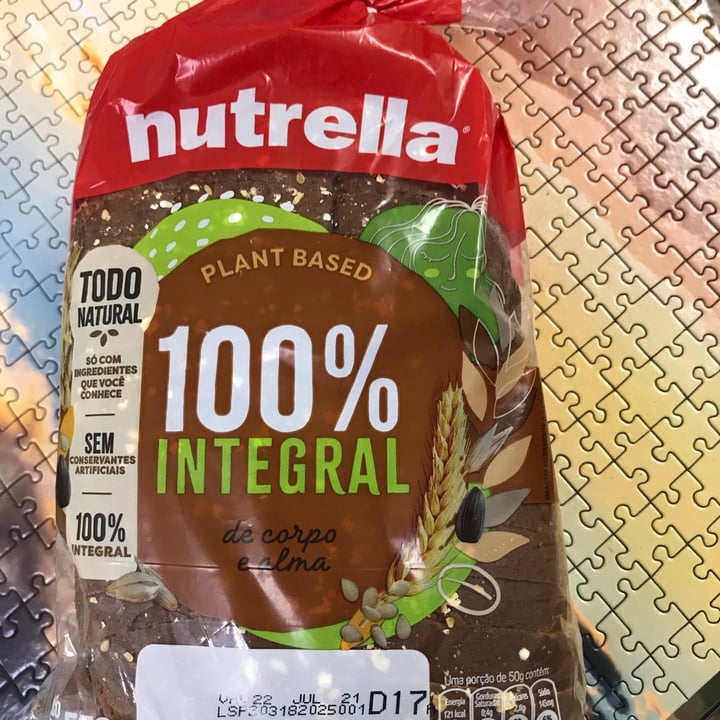 photo of Nutrella Pão 100% integral shared by @christinabadams on  16 Jul 2021 - review