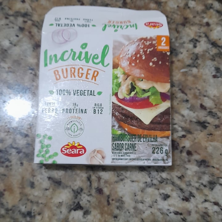 photo of Incrível - Seara Burger 100% Vegetal shared by @terezinha22 on  23 Jul 2022 - review