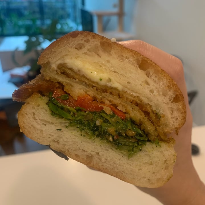 review photo of Saul’s Sandwiches Eggplant cutlet sandwich shared by @alxvgnmelb on 07 Jan 2022 - review