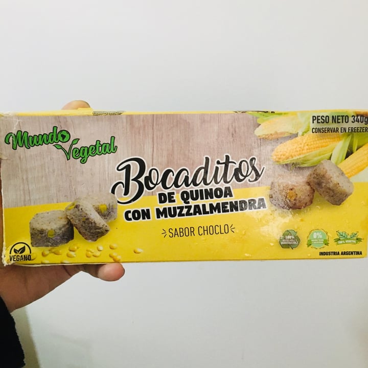 photo of Mundo Vegetal Bocaditos de Quinoa con Muzzalmendra shared by @sofiporti on  09 Sep 2020 - review