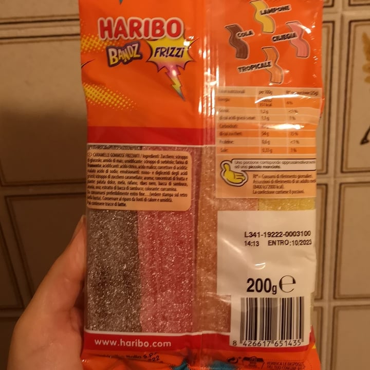 photo of Haribo Bandz Frizzi shared by @aleveganfoodlover on  31 Jan 2023 - review
