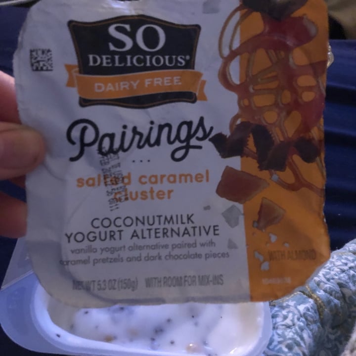 photo of So Delicious Dairy Free Pairing Salted Caramel Cluster Coconutmilk Yogurt Alternative  shared by @kenms on  10 Jan 2022 - review