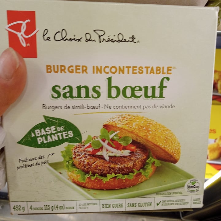 photo of Le choix du président burger sans boeuf shared by @barber on  19 Aug 2022 - review