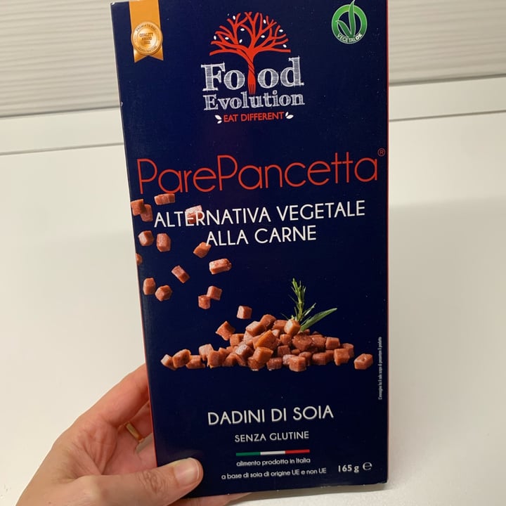 photo of Food Evolution ParePancetta Dadini Di Soia shared by @vegzari on  28 Oct 2021 - review