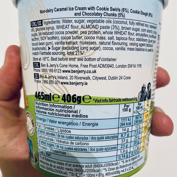 photo of Ben & Jerry's Cookies On Cookie Dough Non-Dairy Ice Cream shared by @mikelpro on  19 Feb 2021 - review